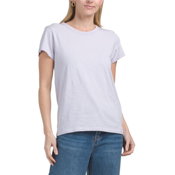 RAG & BONE Misty Lilac The Slub Knit Tee - Picture 1 of 2